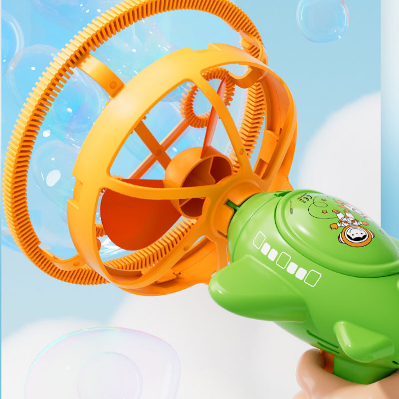 Пистолет для мыльных пузырей H035 Bubble Gun с пропеллером 2in1 + bottle 250ml на картинке №2