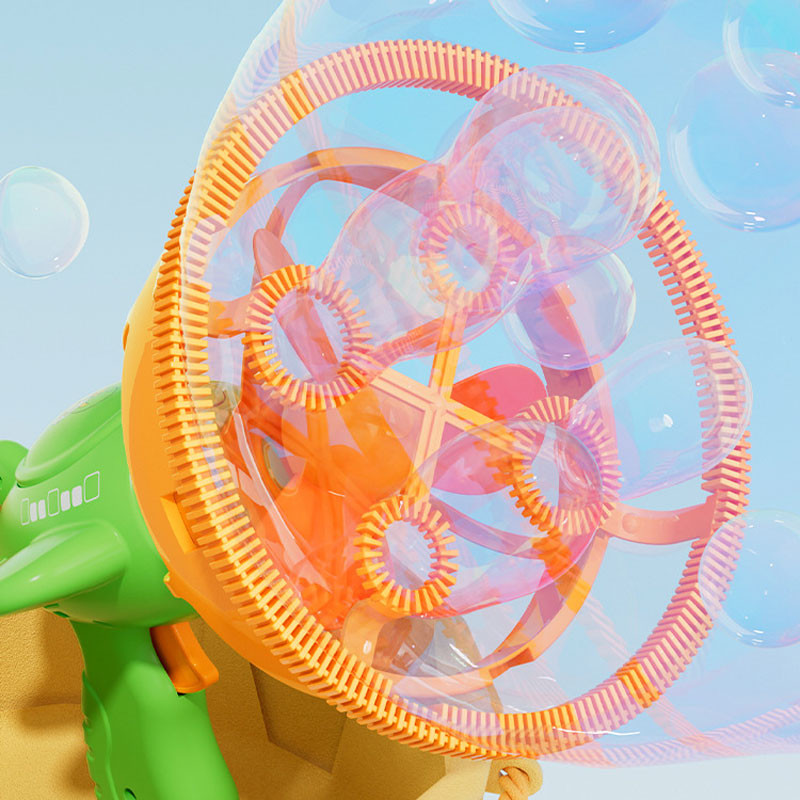 Пистолет для мыльных пузырей H035 Bubble Gun с пропеллером 2in1 + bottle 250ml на картинке №3