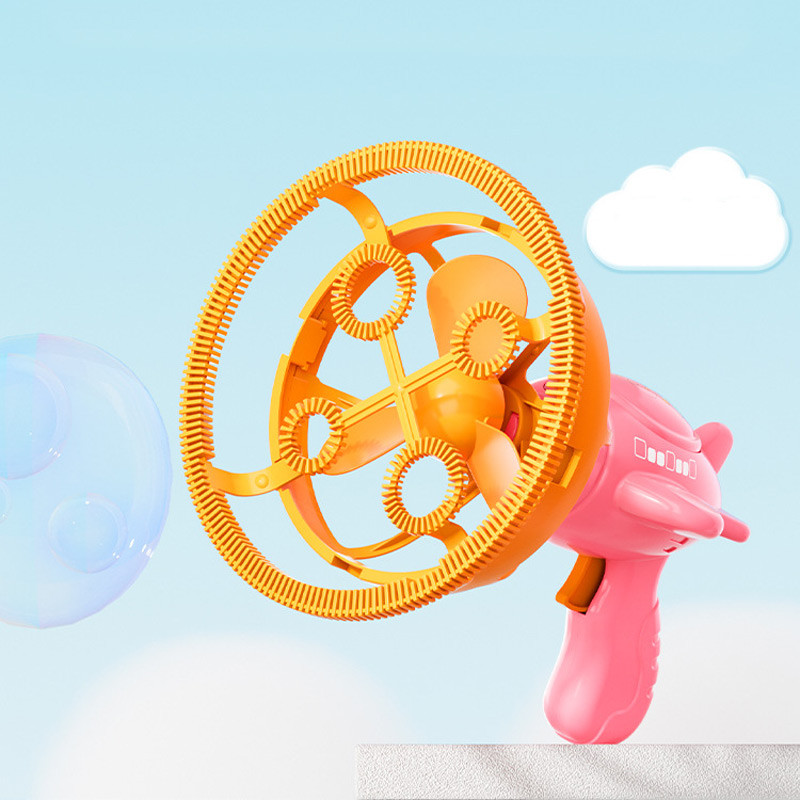 Пистолет для мыльных пузырей H035 Bubble Gun с пропеллером 2in1 + bottle 250ml на картинке №5