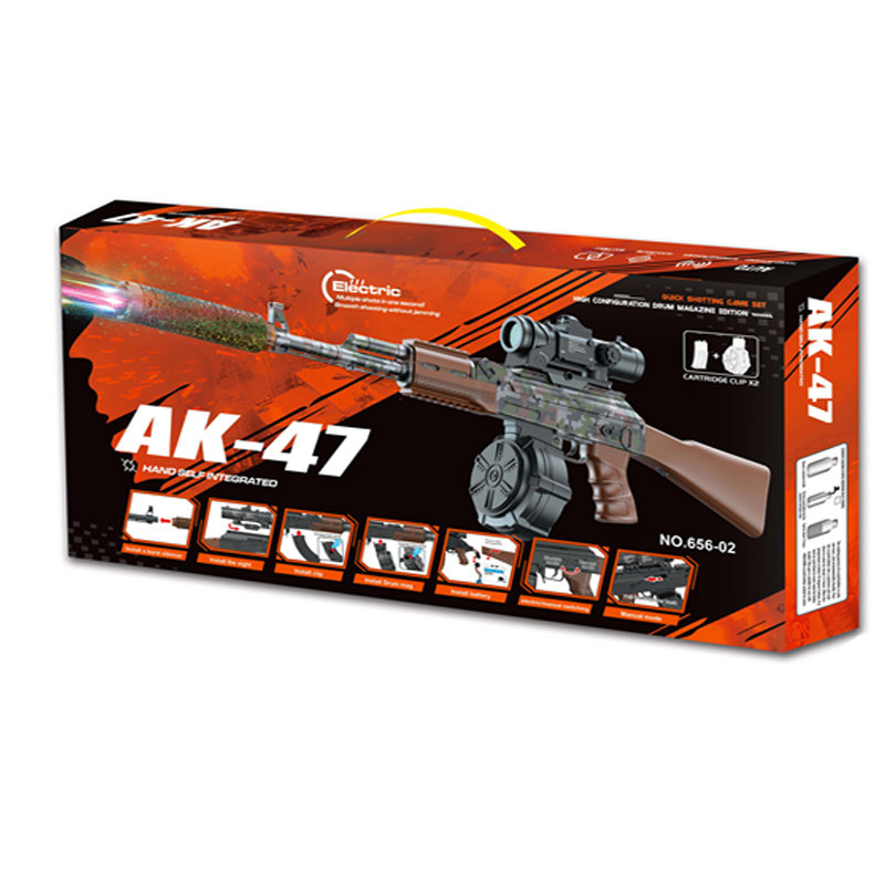Автомат на гідрогелевих кульках (орбізах) AK-47 на малюнкі №2