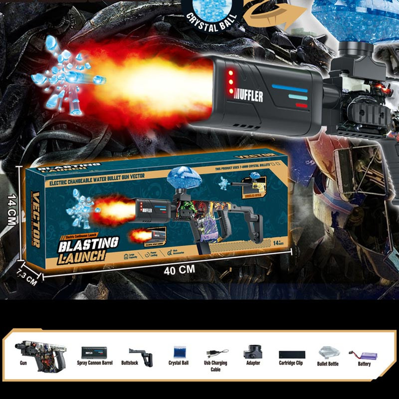 Автомат на гідрогелевих кульках (орбізах) Vector Blasting Launch на малюнкі №2