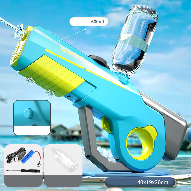 Водяний акумуляторний автомат Water Gun 8002C (600ml) with lithium battery на малюнкі №2
