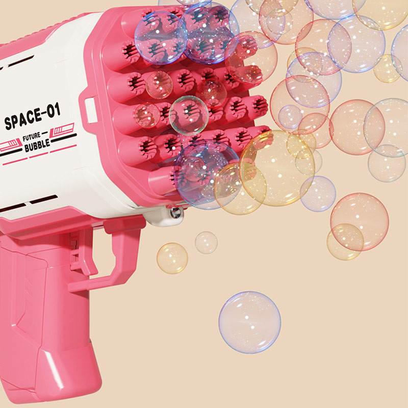 Пістолет для мильних бульбашок Bubble Gun 698-20 з насадками на 32/45 отворів 50ml на малюнкі №2