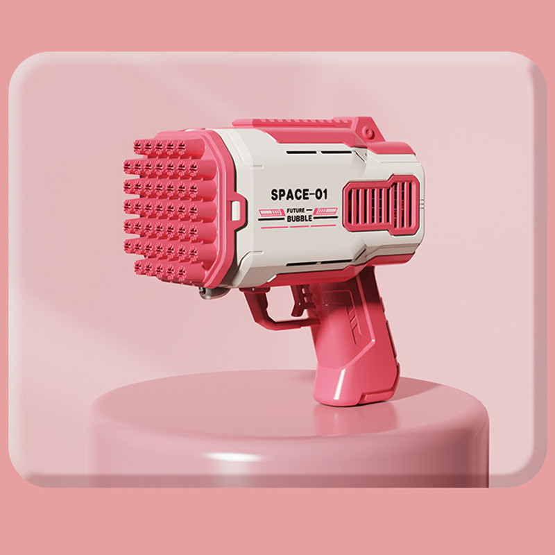 Пістолет для мильних бульбашок Bubble Gun 698-20 з насадками на 32/45 отворів 50ml на малюнкі №5