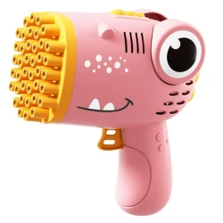 Пістолет для мильних бульбашок Dinosaur Bubble Gun з насадкою на 40 отворів 50ml