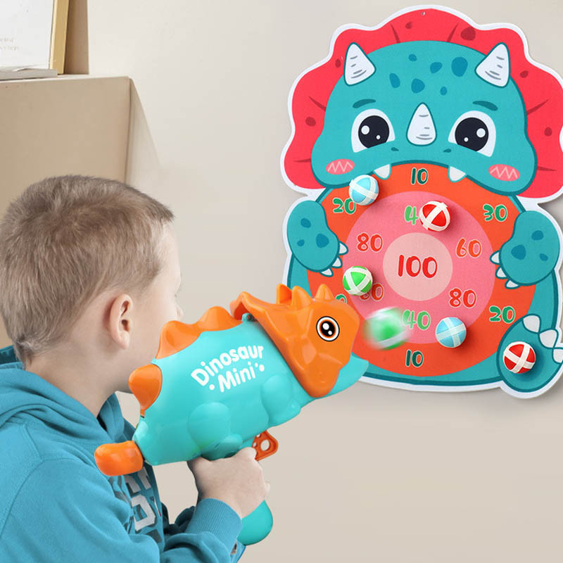 Інтерактивна гра Dinosaur Athletics Gun на липучках + мішень на малюнкі №5