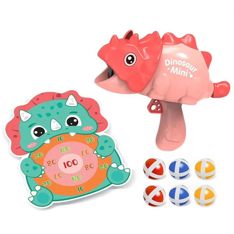 Інтерактивна гра Dinosaur Athletics Gun на липучках + мішень на малюнкі №1