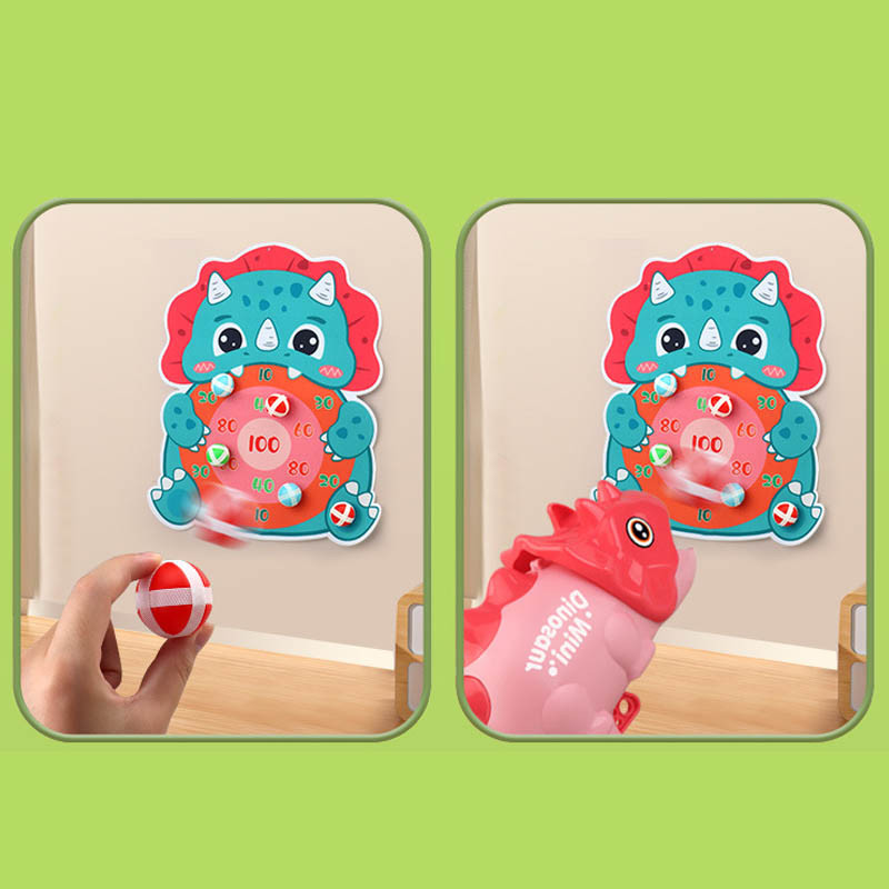 Інтерактивна гра Dinosaur Athletics Gun на липучках + мішень на малюнкі №4