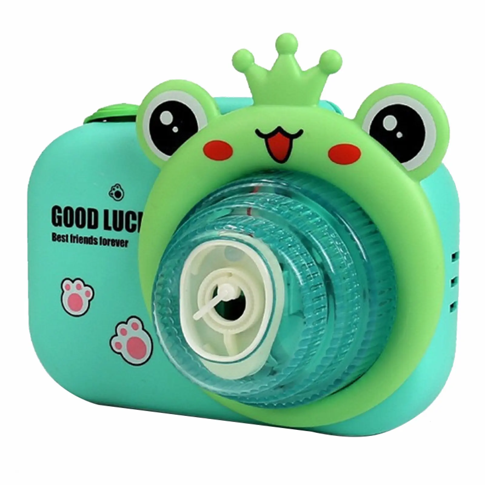 Фотокамера-генератор мыльных пузырей 9996 Children's camera, Frog / Green, купить оптом с доставкой