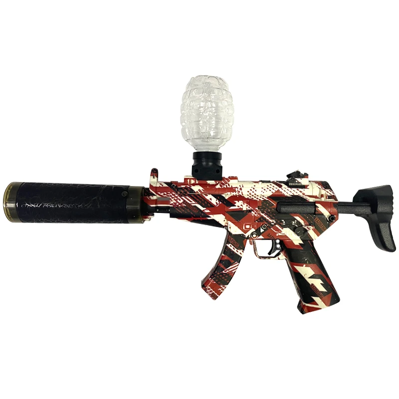 Автомат на гидрогелевых шариках (орбизах) MP5, Camouflage Red, купить оптом с доставкой
