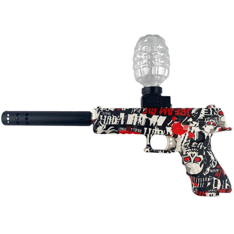 Пістолет на гідрогелевих кульках (орбізах) Glokk на малюнкі №1