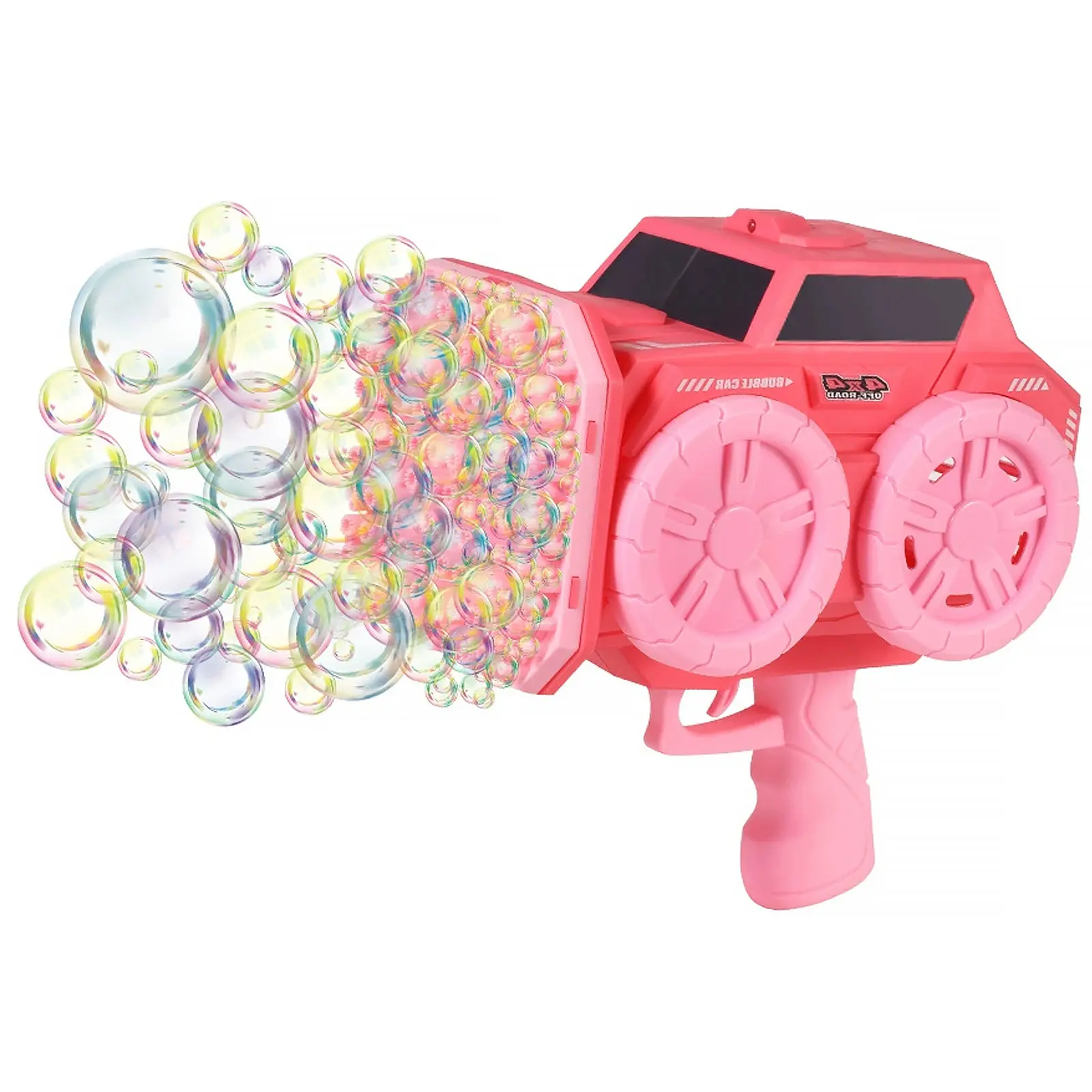 Пистолет с мыльными пузырями SHT KB1294 Car на 139 отверстий + 2xbottle 60ml, Pink, купить оптом с доставкой