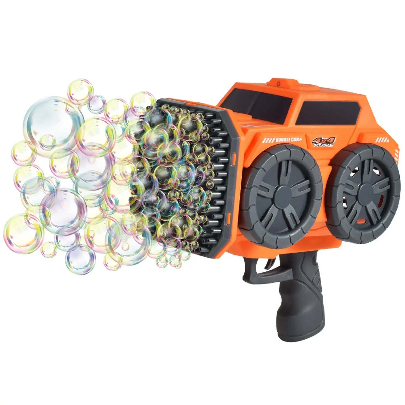 Пистолет с мыльными пузырями SHT KB1294 Car на 139 отверстий + 2xbottle 60ml, Orange, купить оптом с доставкой