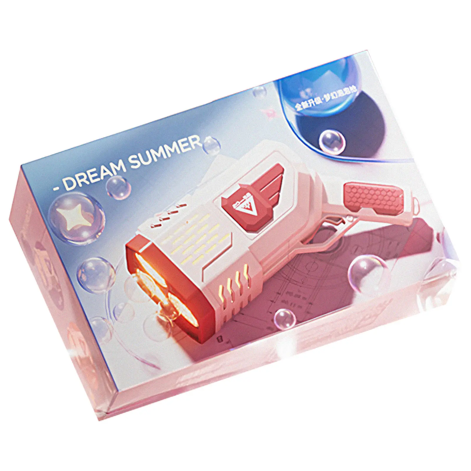 Пистолет с мыльными пузырями SHT 333-16 на 36 отверстий + 2xbottle 150ml, Pink 3, купить оптом с доставкой