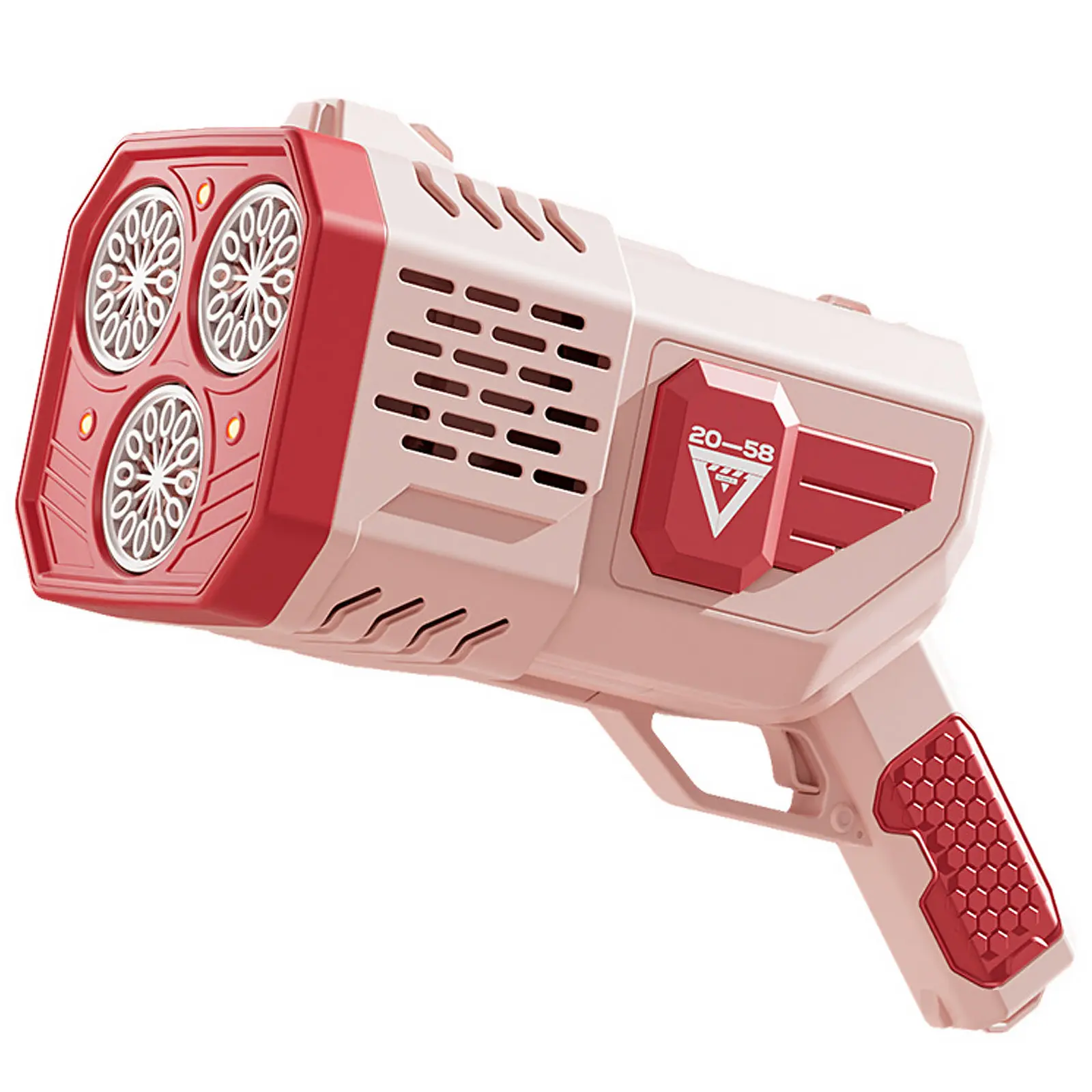 Уценка Пистолет с мыльными пузырями SHT 333-16 на 36 отверстий + 2xbottle 150ml, Поврежденная упаковка / Pink 1, купить оптом с доставкой