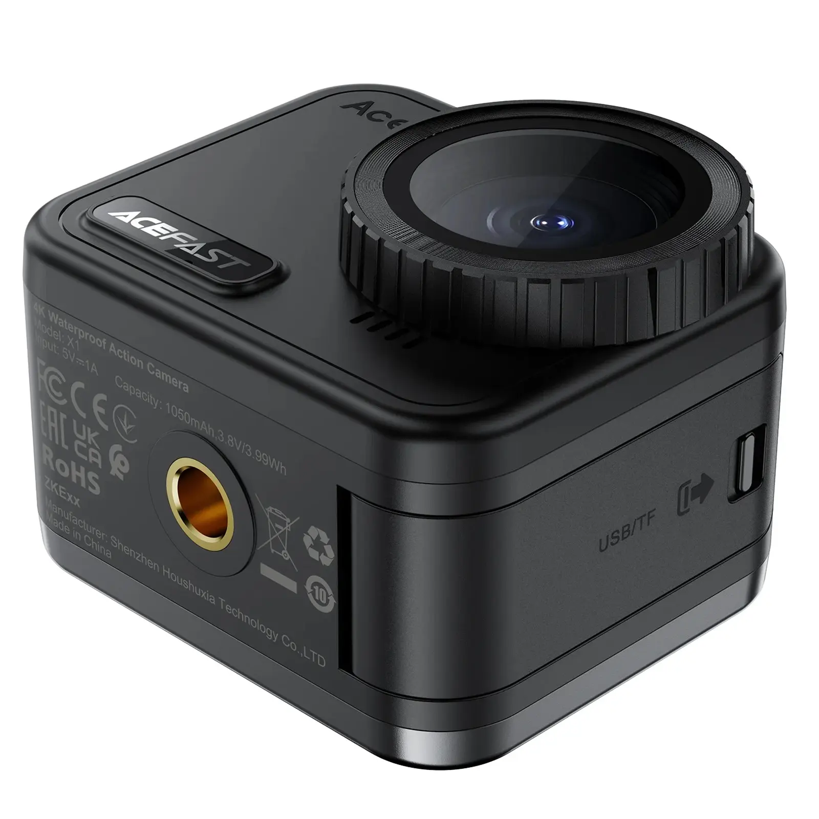 Экшн-камера Acefast X1 4K sports waterproof IPX8, Black 4, купить оптом с доставкой