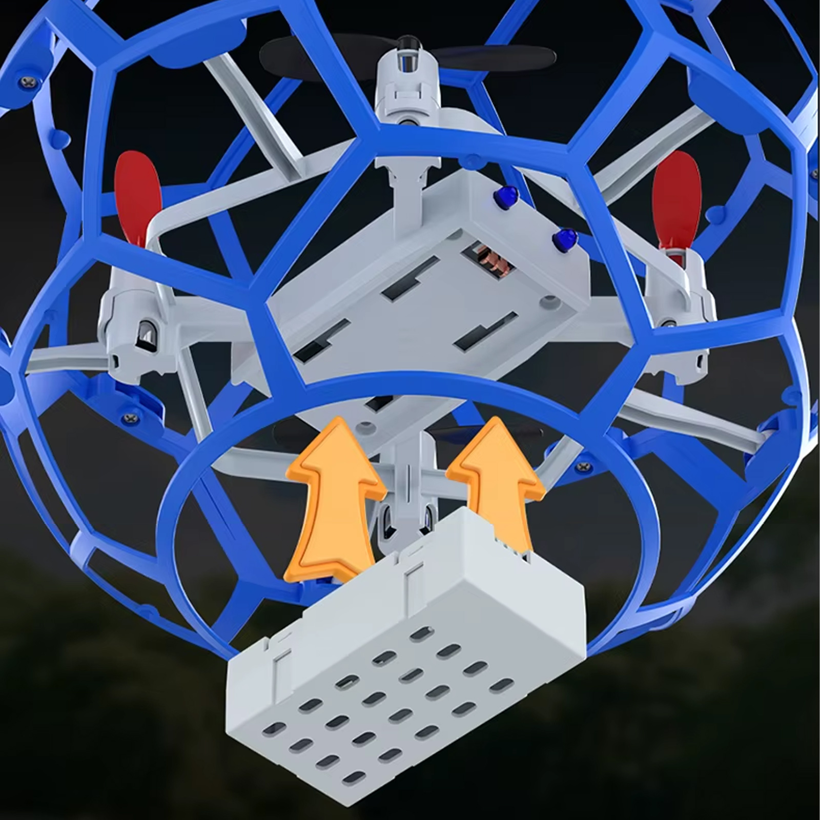 Самолет на радиоуправлении SCHE L0717 Ball Drone, Blue 1, купить оптом с доставкой