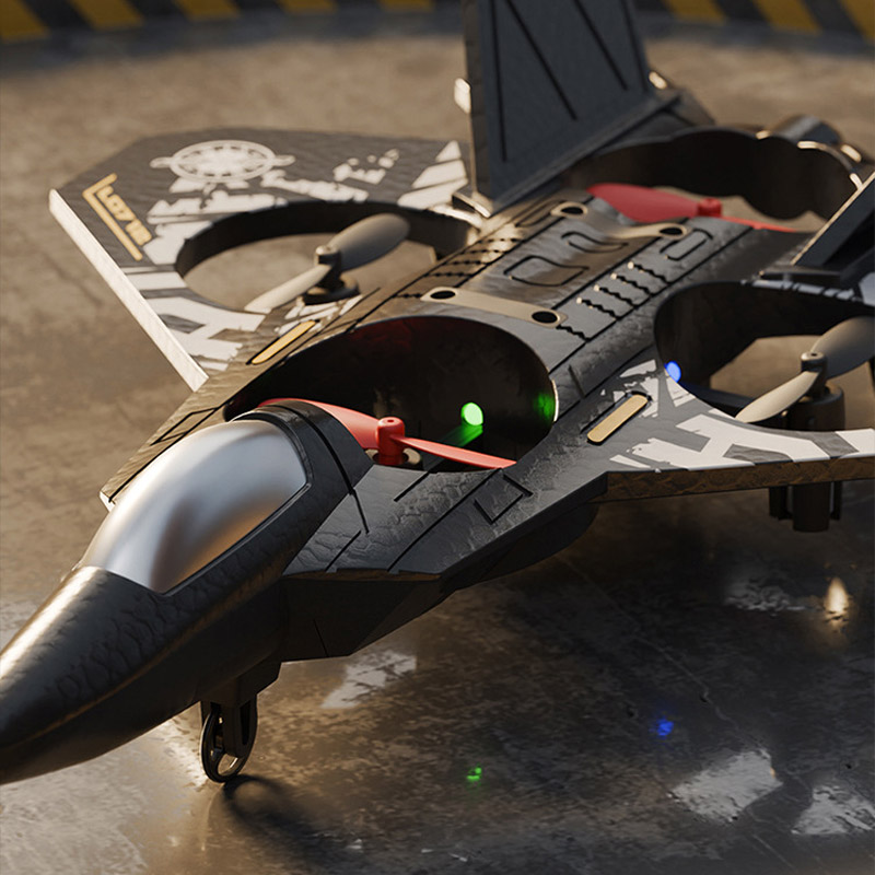 Самолет на радиоуправлении SCHE L0712 Aerobatic (with two remote controls), Black 3, купить оптом с доставкой