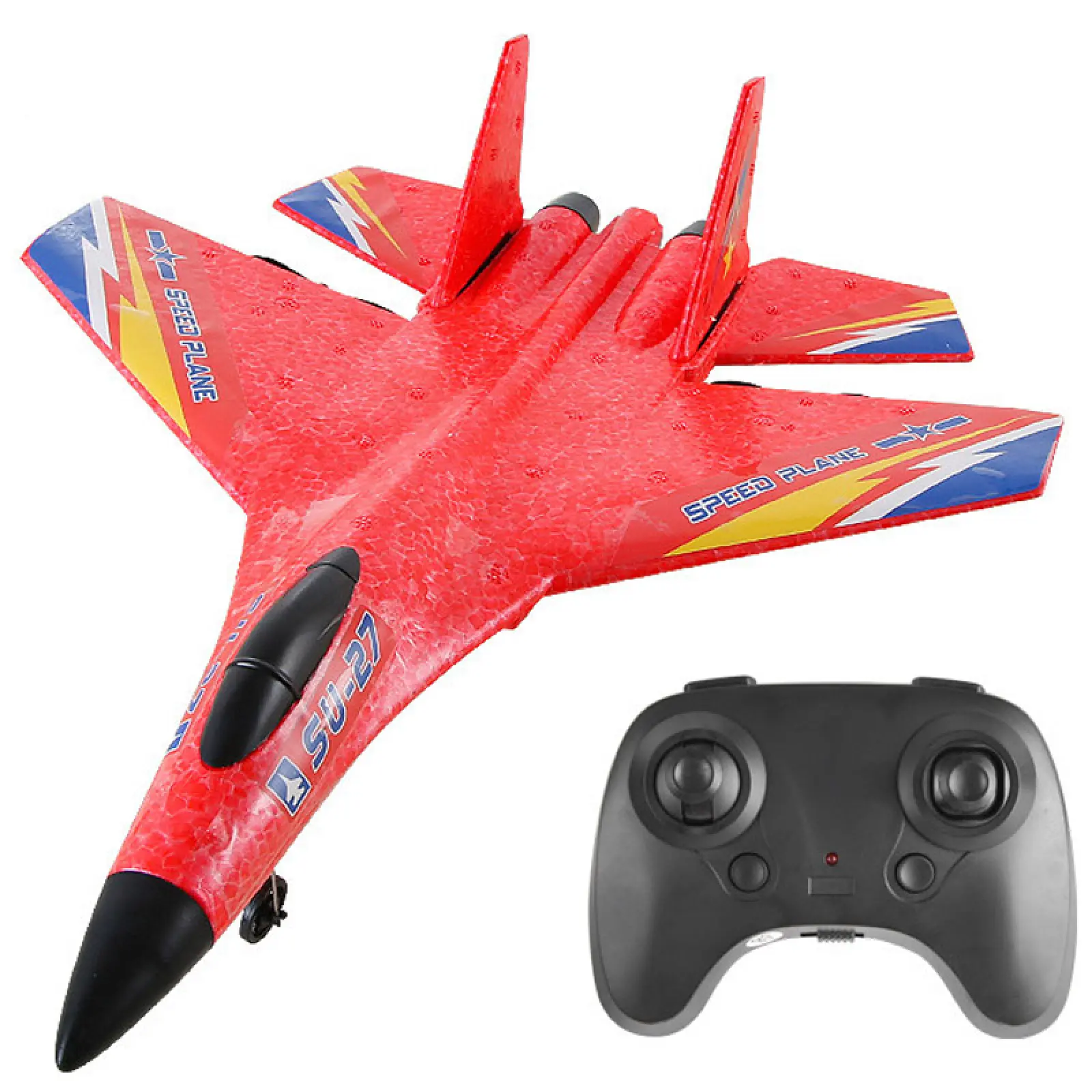 Самолет на радиоуправлении SCHE HW28 SU27 Foam, Red, купить оптом с доставкой