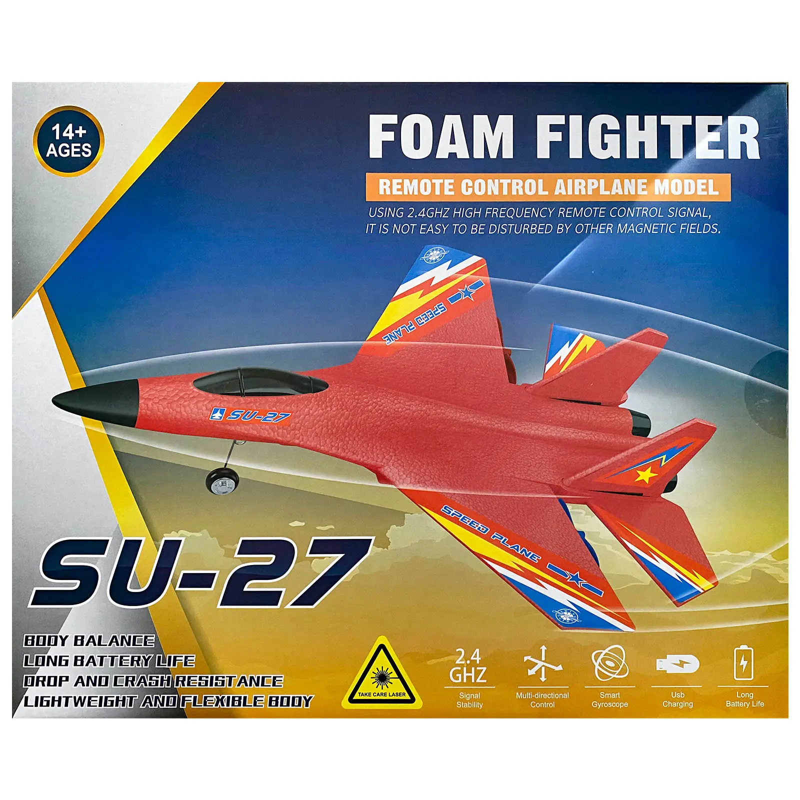 Самолет на радиоуправлении SCHE HW28 SU27 Foam, Red 6, купить оптом с доставкой