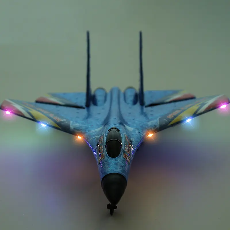 Самолет на радиоуправлении SCHE HW28 SU27 Foam, Blue 1, купить оптом с доставкой