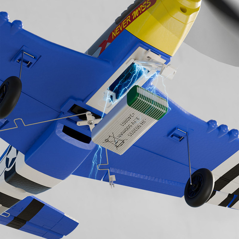 Самолет на радиоуправлении SCHE W551 Four-channel Stunt Fighter на картинке №4