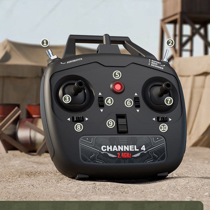 Самолет на радиоуправлении SCHE W551 Four-channel Stunt Fighter на картинке №6