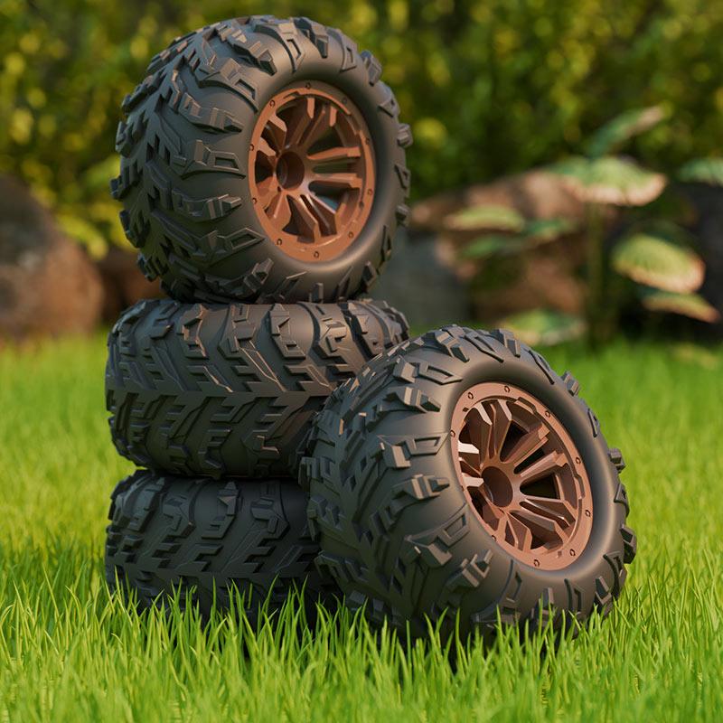 Машинка на радиоуправлении SCHE HW8809 Four-wheel drive high-speed на картинке №5