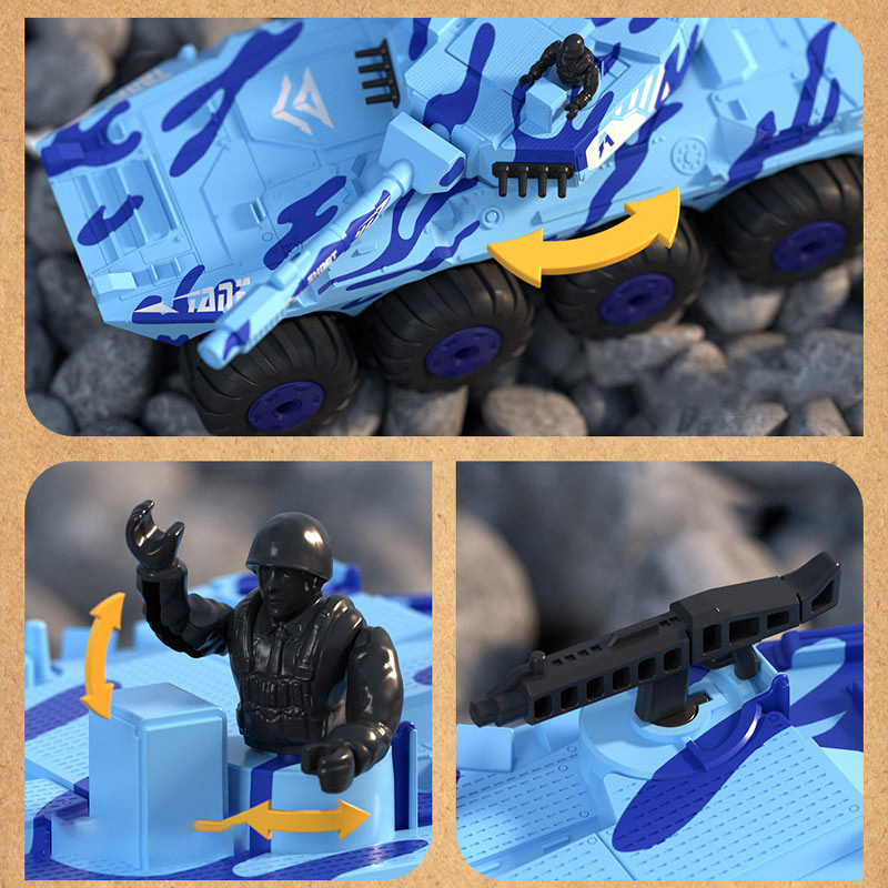 Бронетранспортер-амфибия на радиоуправлении SCHE Y1802 на картинке №8