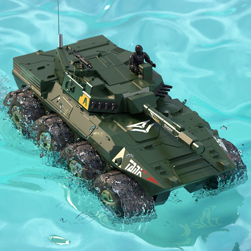 Бронетранспортер-амфибия на радиоуправлении SCHE Y1802 на картинке №2