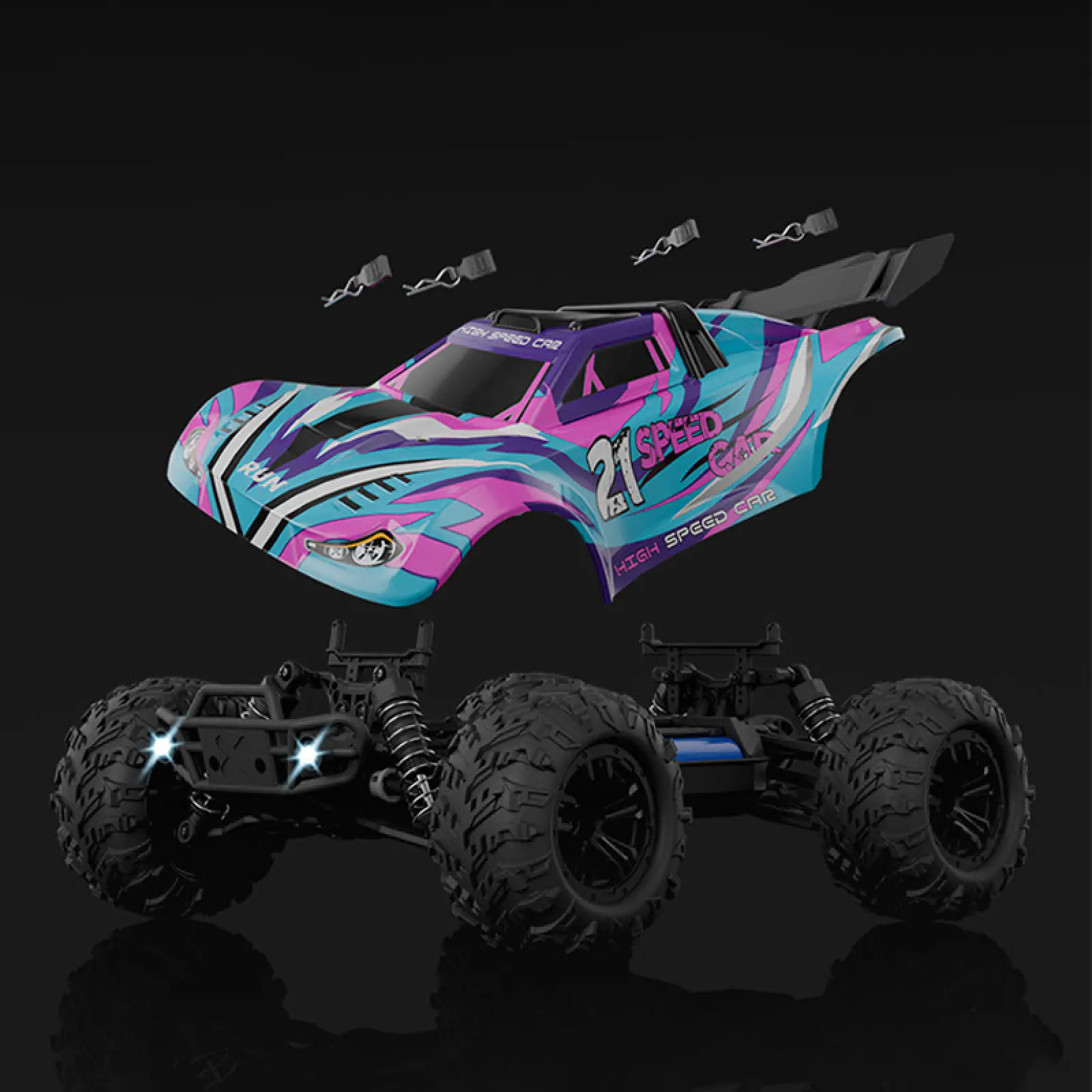 Машинка на радиоуправлении SCHE HW8807 All-terrain sports car, Colorful 6, купить оптом с доставкой