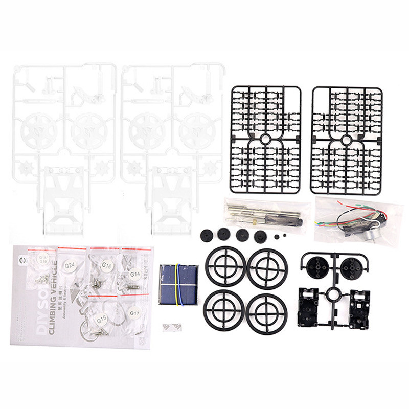 Конструктор внедорожник-скалолаз на солнечной батарее DYY008 Diy Solar на картинке №2