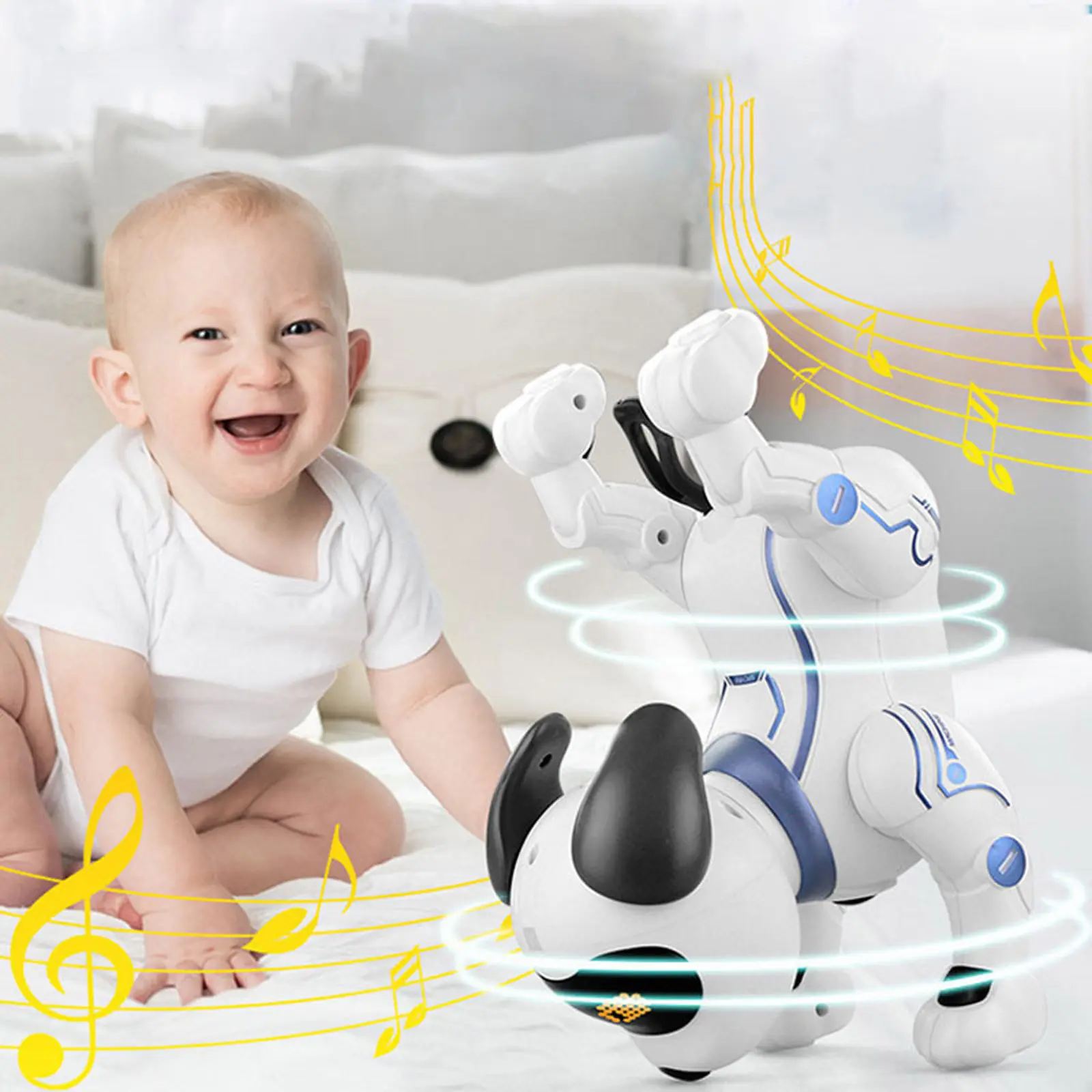 Интерактивная игрушка Собака-Робот SHT K16, White 4, купить оптом с доставкой