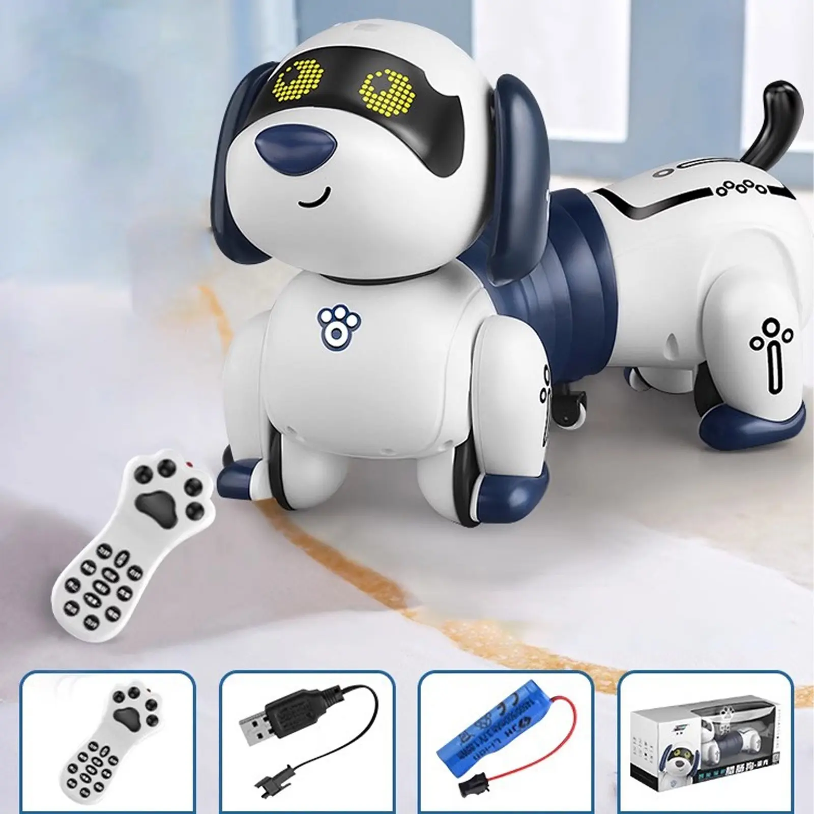 Интерактивная игрушка Собака-Робот SHT K45, White 2, купить оптом с доставкой