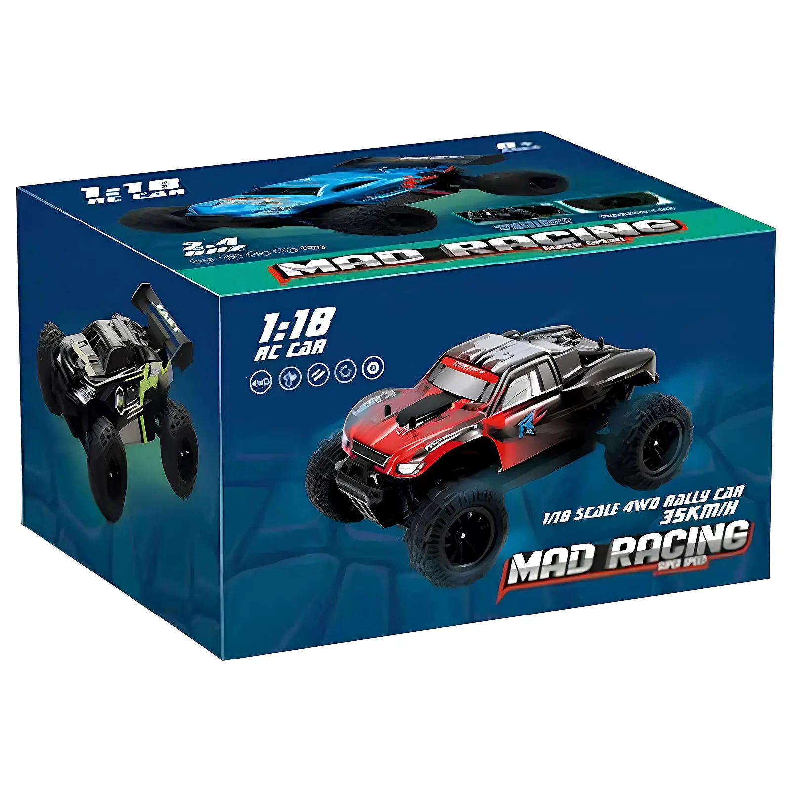 Машинка на радиоуправлении SHT ZWD-007 Mad Racing 2.4G (1:18), Orange 2, купить оптом с доставкой