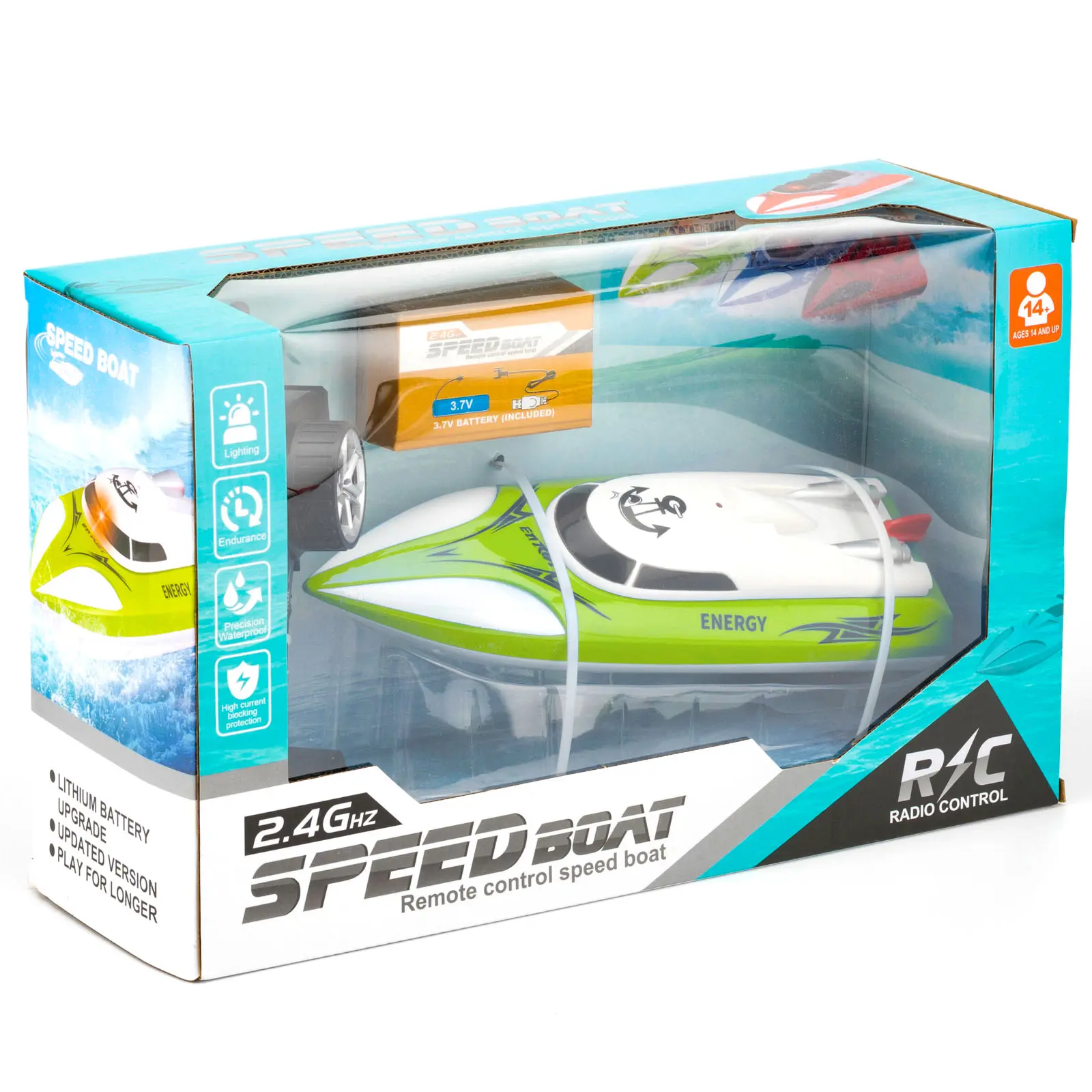 Катер на радиоуправлении SHT 658-45 2.4G, Green 2, купить оптом с доставкой