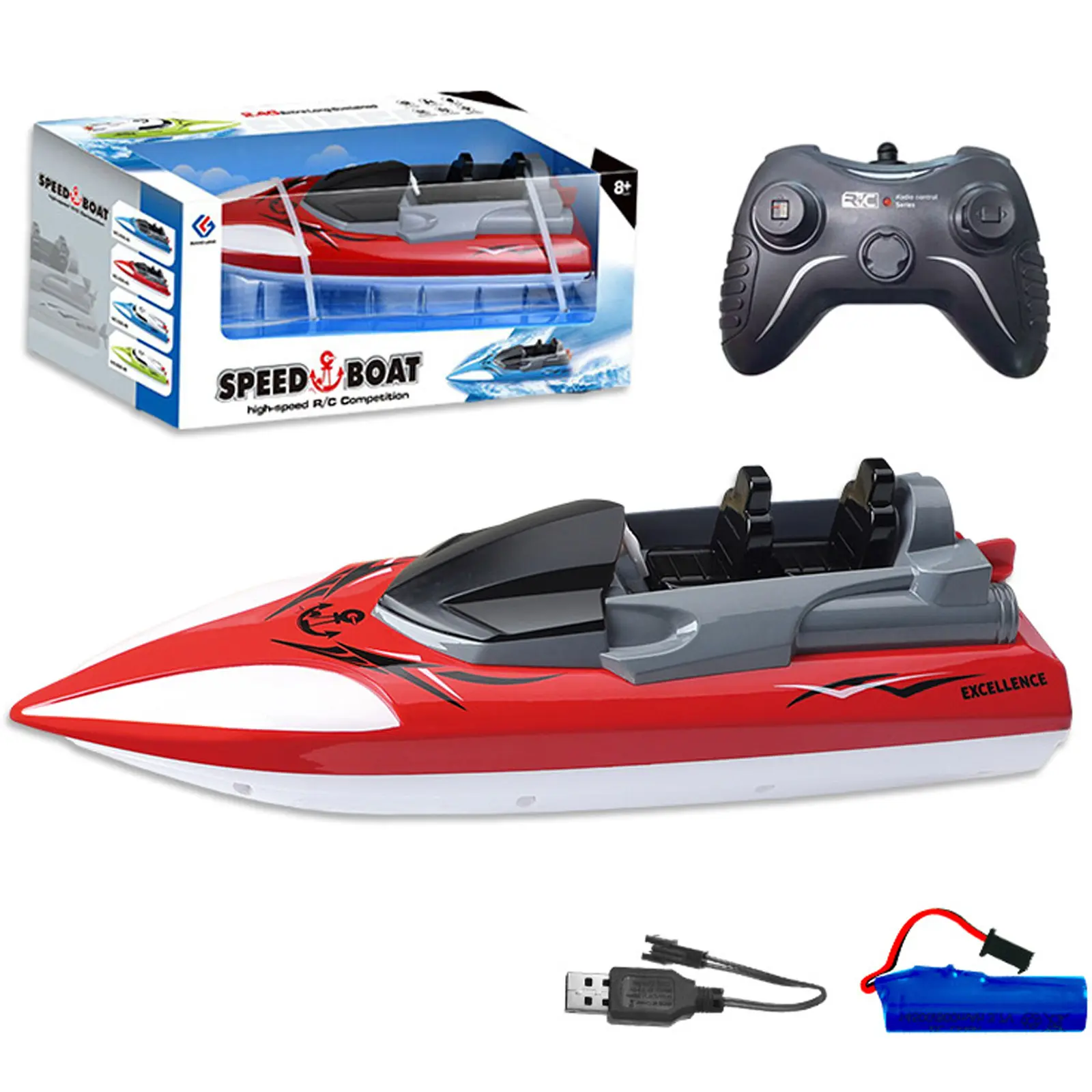 Катер на радиоуправлении SHT 658-46 2.4G, Red 1, купить оптом с доставкой