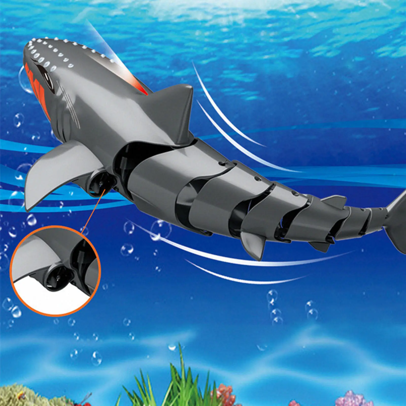 Лодка на радиоуправлении SHT FY666 Shark 2.4G, Grey 3, купить оптом с доставкой