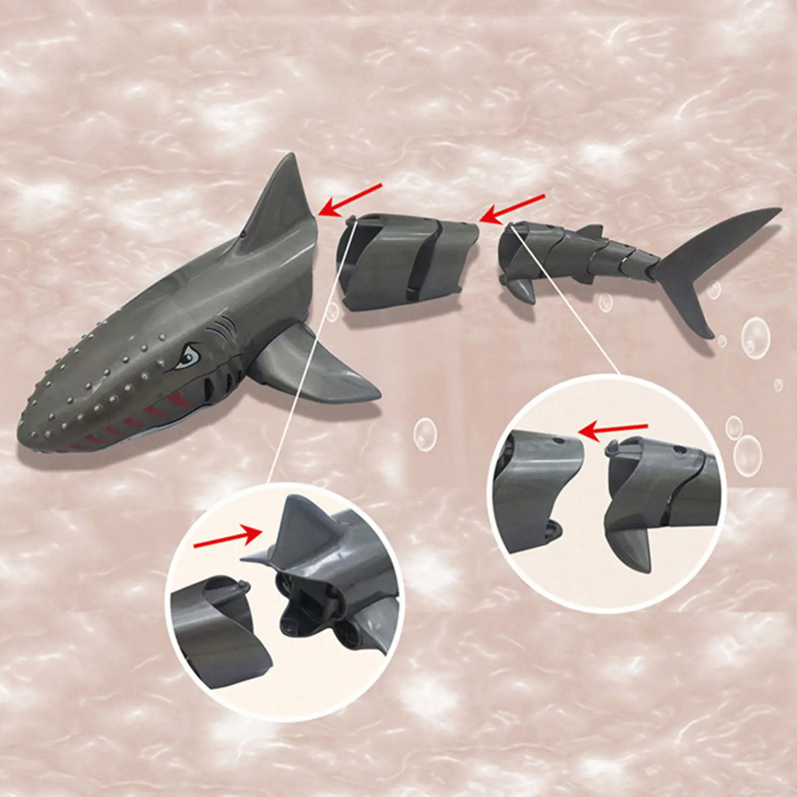 Лодка на радиоуправлении SHT FY666 Shark 2.4G, Grey 4, купить оптом с доставкой