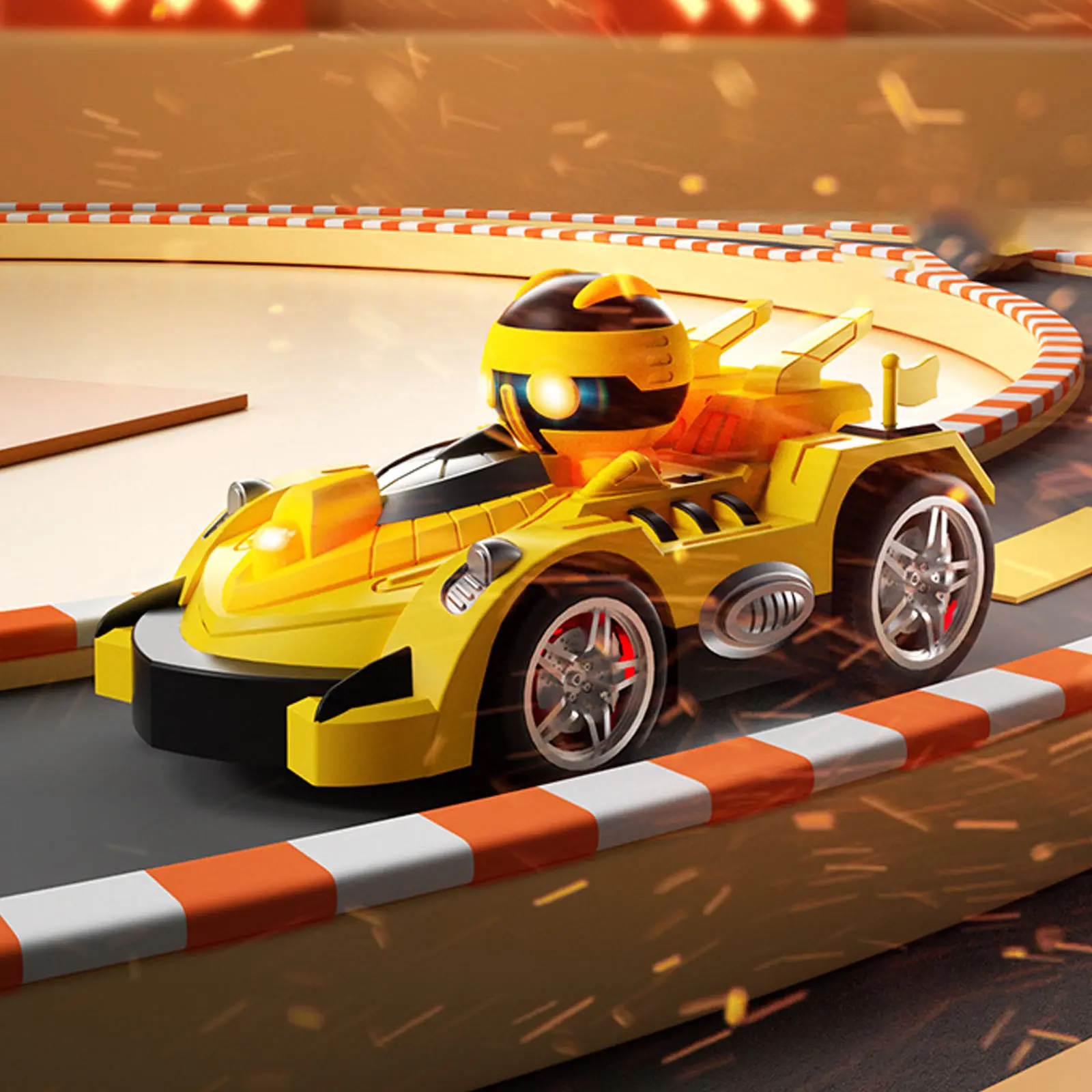 Машинка на радіокеруванні ZF17-1A Super Bumper Car, Yellow 1, купити оптом з доставкою