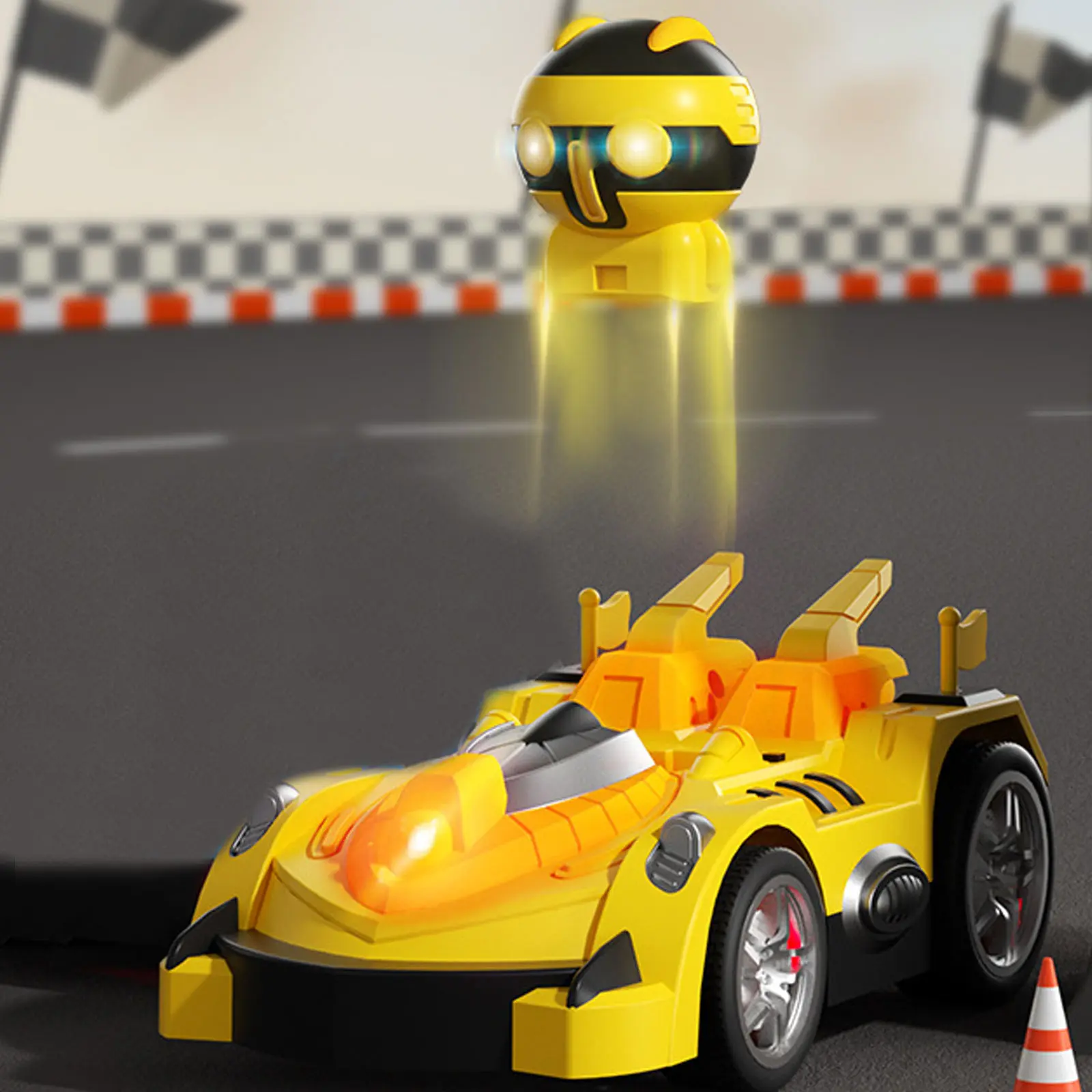 Машинка на радіокеруванні ZF17-1A Super Bumper Car, Yellow 3, купити оптом з доставкою