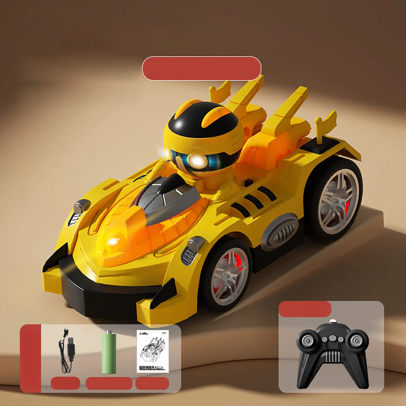 Машинка на радіокеруванні ZF17-1A Super Bumper Car, Yellow 4, купити оптом з доставкою