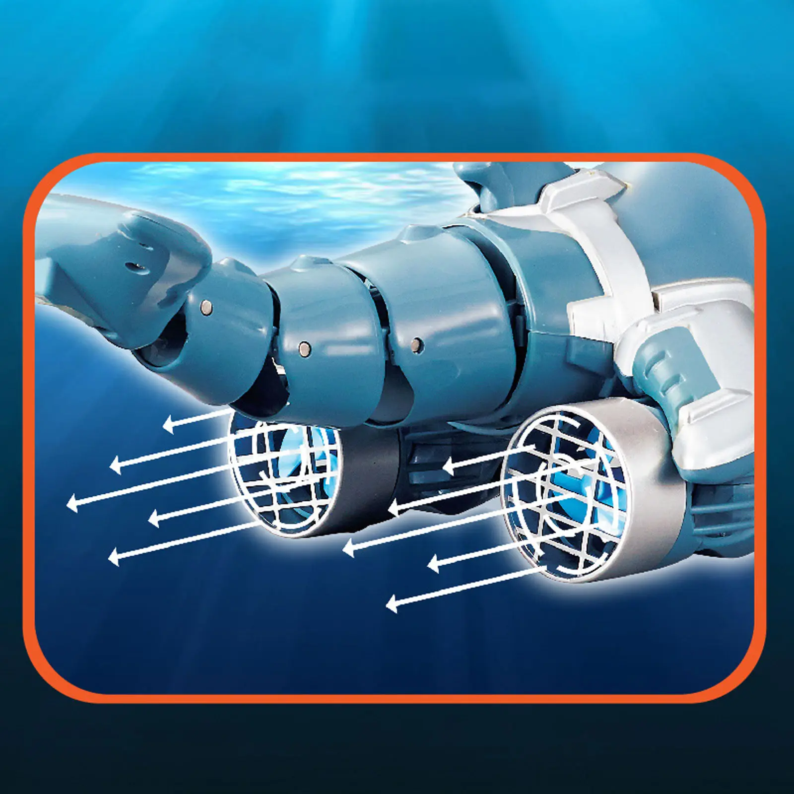 Уцінка Човен на радіокеруванні SHT 3738AD Dolphin 2.4G, М'ята упаковка / Blue / White 3, купити оптом з доставкою