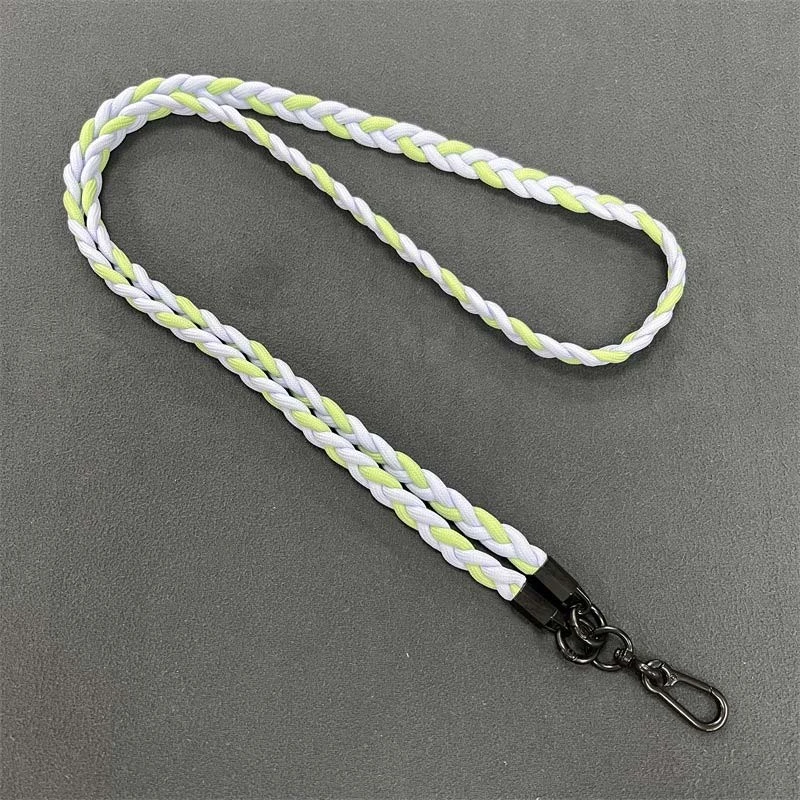 Плетенный шнурок (5мм) 120см, Light Blue / Green 1, купить оптом с доставкой