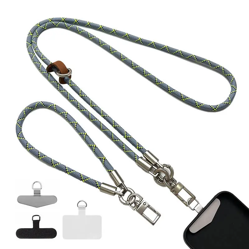Набір шнурків 120см + 35см, Gray / Yellow / Black, купити оптом з доставкою