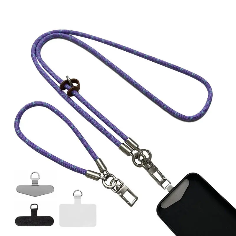 Набір шнурків 120см + 35см, Purple / Blue, купити оптом з доставкою