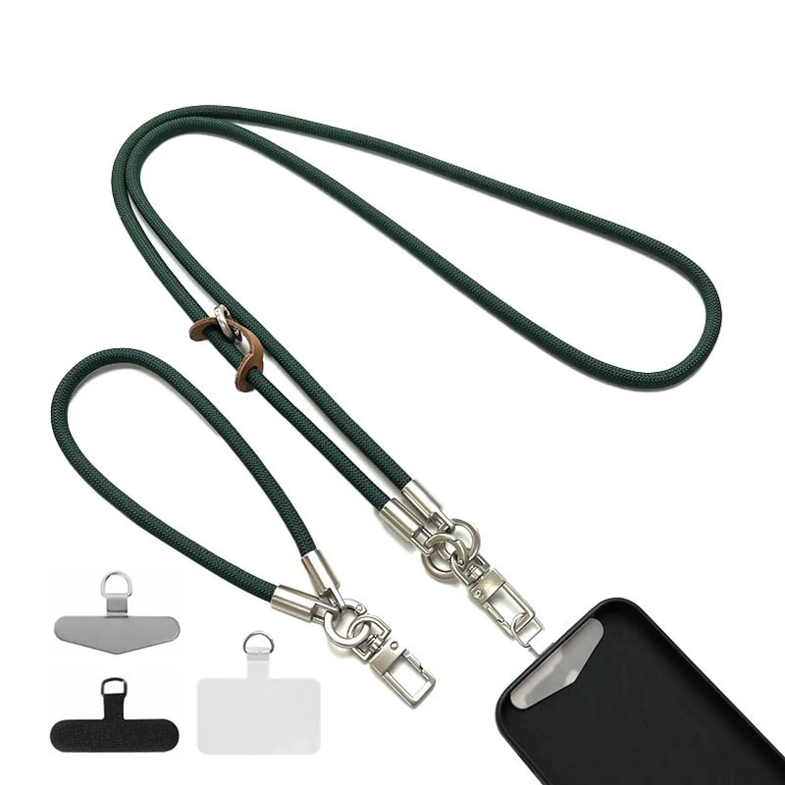 Набір шнурків 120см + 35см, Dark Green, купити оптом з доставкою
