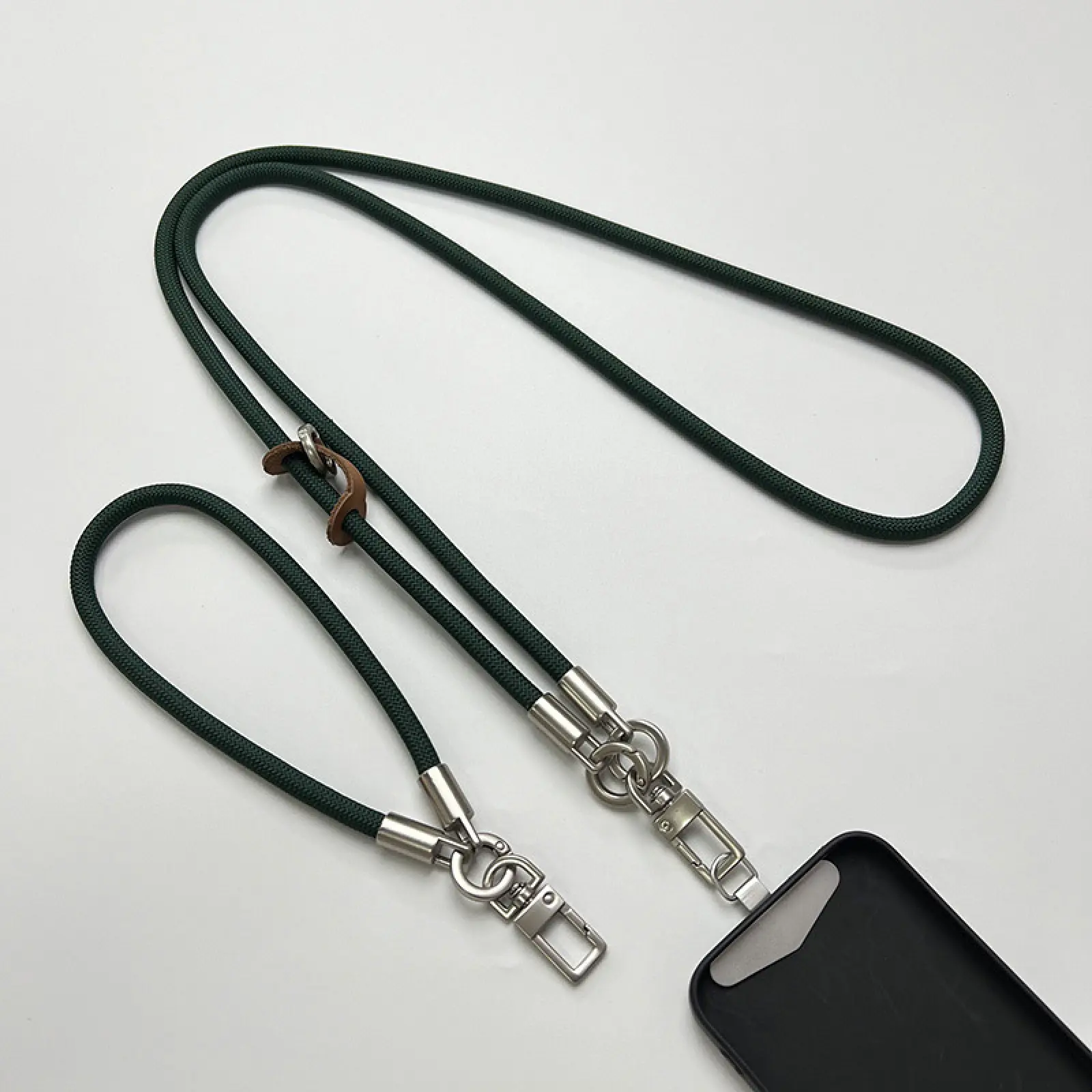 Набір шнурків 120см + 35см, Dark Green 1, купити оптом з доставкою