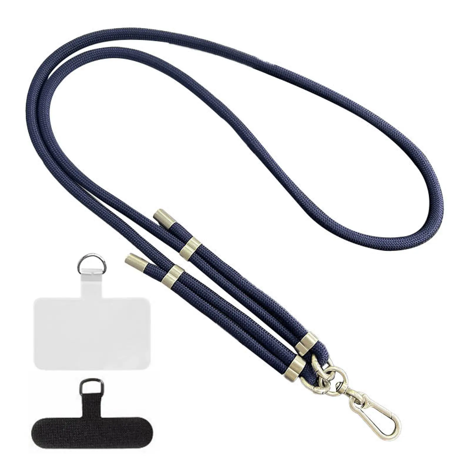 Шнурок (8мм) 150см, Dark Blue, купити оптом з доставкою