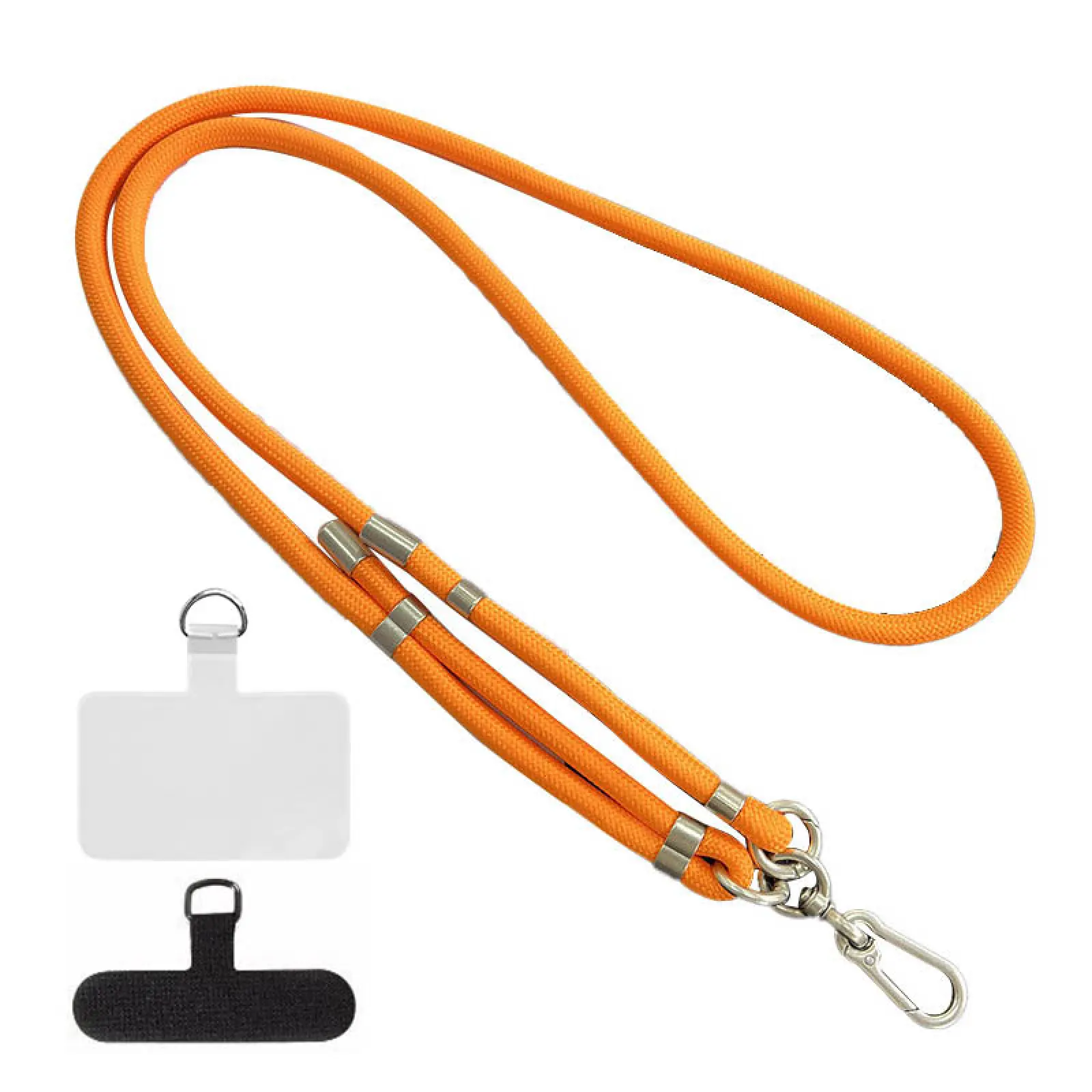 Шнурок (8мм) 150см, Neon Orange, купити оптом з доставкою